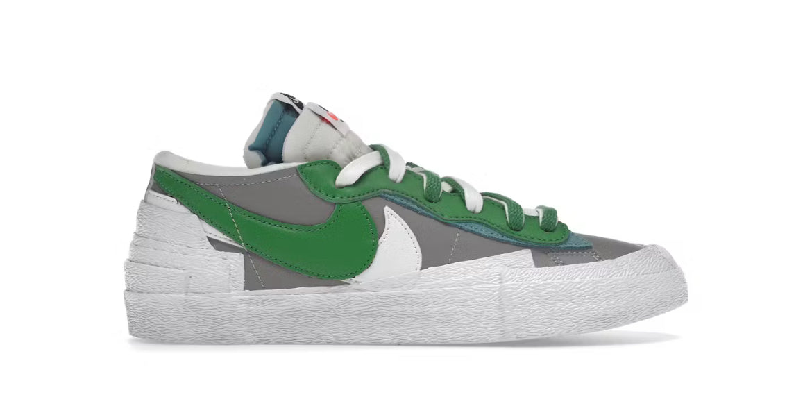 Nike Blazer Low Sacai Medium Grey Classic Green