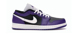 Jordan 1 Low Court Purple Black