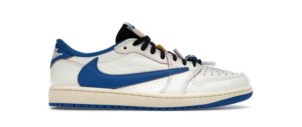 Jordan 1 Low Fragment Travis Scott Sail Military Blue