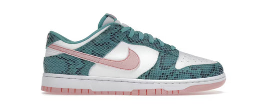 Nike Dunk Low Snakeskin Washed Teal Bleached Coral