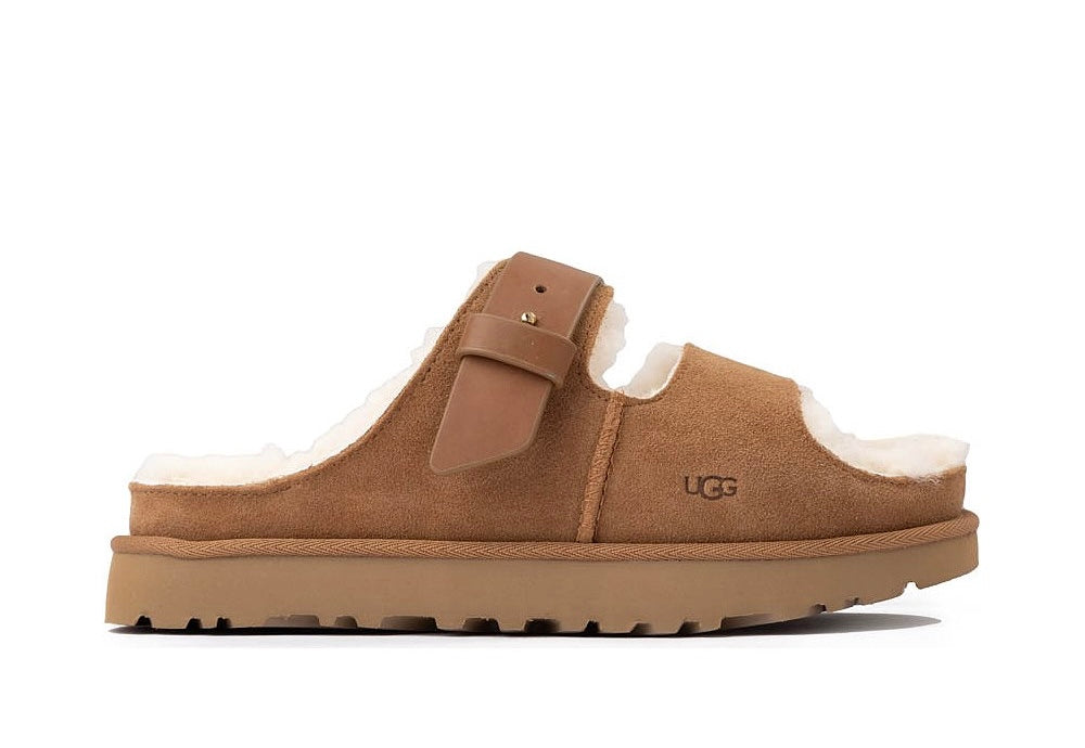 UGG Greenport Strap Slide Chestnut