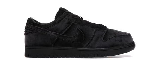 Nike Dunk Low Dover Street Market Triple Black Velvet